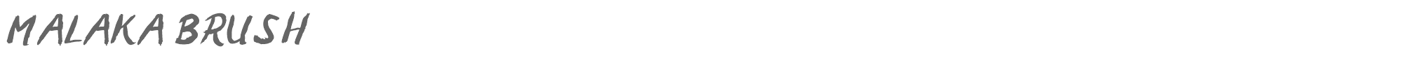 Malaka Brush MALAKA BRUSH.otf font preview